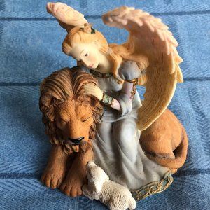 Angel & Lion & Lamb Figurine #2831